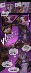 absurd_res acupa animal_genitalia animal_penis anthro anus areola biped bodily_fluids breasts bulge canid canine canine_genitalia canine_penis clitoral_hood clothing comic comic_panel cum cunnilingus dialogue disney duo english_text equid equine female female_anthro fox genital_fluids genitals good_boy hi_res horse humanoid_genitalia humanoid_vulva judy_hopps lagomorph leporid licking male male/female male_anthro mammal nipples oral penis rabbit sex silgiriya_mantsugosi speech_bubble text tongue vaginal vulva zootopia