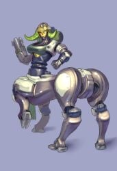 centaur cutesexyrobutts orisa overwatch robot robot_girl