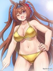 1girls 2d 2d_(artwork) 2d_artwork ass_visible_from_the_front ass_visible_through_thighs bare_armpits bare_arms bare_belly bare_chest bare_hands bare_hips bare_legs bare_midriff bare_navel bare_shoulders bare_skin bare_thighs belly belly_button big_boobs big_breasts bikini bikini_bottom bikini_only bikini_top breasts brown-haired_female brown_hair busty busty_female busty_girl cleavage collarbone curvaceous curvaceous_body curvaceous_female curvaceous_figure curvaceous_hips curvy curvy_body curvy_female curvy_figure curvy_hips daiwa_scarlet_(umamusume) digital digital_art digital_drawing digital_drawing_(artwork) digital_media digital_media_(artwork) drawing exposed exposed_armpits exposed_arms exposed_belly exposed_chest exposed_hips exposed_legs exposed_midriff exposed_navel exposed_shoulders exposed_skin exposed_thighs eye_closed eyebrows_visible_through_hair female female_focus female_only fingers fit_female frown frown_eyebrows frowning frowning_at_viewer gold_bikini gold_bikini_bottom gold_bikini_top gold_swimsuit gold_swimwear golden_week golden_week_bikini groin hair_between_eyes half_naked half_nude halterneck hand_on_hip hand_on_own_hip hand_on_own_waist hand_on_waist head_tilt high_resolution highres horse_ears horse_girl horse_tail hourglass_figure inframammary_fold inguinal_crease inguinal_ligament large_boobs large_breasts lean_figure linea_alba long_hair looking_at_viewer looking_down looking_down_at_viewer midriff naked naked_female naked_woman narrow_waist navel nude nude_female nudity one-eye_closed one_eye_closed one_eye_open open_mouth parted_lips partially_undressed pink-eyed_female pink_eyes ryuhirohumi scowl semi_nude shoulders sidelocks simple_background slender_body slender_waist slim_female slim_waist solo standing stomach string_bikini swimsuit swimwear thick_thighs thigh_gap thighs tied_hair tilted_head tongue touching_hip touching_waist two_side_up umamusume upper_body very_long_hair very_long_hair_female wide_hips
