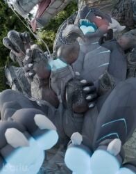 2_toes 3d_(artwork) absurd_res ambiguous_gender anthro balls barlu bestiality blush bodily_fluids capcom claws cum cum_in_mouth cum_inside cum_on_face cumshot digital_media_(artwork) dragon duo ejaculation fanged_wyvern feet feral foot_fetish foot_lick foot_play footjob foreskin forest genital_fluids genitals hi_res jungle larger_feral licking male monster_hunter mythological_creature mythological_scalie mythology nude orgasm outside outside_sex paws penis penis_between_toes penis_squeeze plant saliva saliva_on_body scalie sex size_difference smaller_anthro soles squeezing tobi-kadachi toe_claws toes tongue tongue_out tree xero_(captainscales)