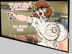 1girls 2d alternate_version_at_source alternate_version_available areola_bulge areola_outline areolae_visible_through_clothing artist_signature atlus big_areola big_breasts big_nipples bimbo_body bimbofication bimbofied blush blush_lines boobs boobs_bigger_than_head breast_focus breasts brown_eyes brown_hair bulging_breasts bulging_nipples bursting_breasts bursting_clothes choker choker_charm choker_collar cleavage cleavage_overflow confident curvaceous curvaceous_body curvaceous_female curvaceous_figure curvy curvy_body curvy_female curvy_figure curvy_hips cute dialogue dining_room dormitory dress_shirt english_text erect_nipples female female_focus female_only fit_female flat_colors gigantic_breasts heart heart-shaped_choker horny horny_female hot huge_areolae huge_breasts huge_nipples human juicy_breasts large_areolae large_breasts large_nipples light-skinned_female light_skin long_nails lounge megami_tensei megami_tensei_persona morethanthat naughty nipple_bulge nipple_piercing nipples nipples_visible_through_clothing no_ai open_mouth pale_skin persona persona_3 persona_3_reload petite petite_body petite_female pierced_nipples piercing piercings pink_areola pink_lipstick pink_nails pink_nipples sexy sexy_pose shin_megami_tensei short_hair short_sleeves showing_breasts showing_off sideboob skindentation solo solo_female standing straining_clothing sweat sweatdrop sweating sweaty_body sweaty_breasts takeba_yukari tease teasing teasing_viewer text thick thick_nipples tight_clothing tight_fit toned_body toned_female unbuttoned_shirt uncensored underboob video_game video_game_character video_game_franchise voluptuous voluptuous_body voluptuous_female wet_clothes white_shirt wide_hips yukari_takeba yukari_takeba_(summer_uniform)