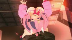 1boy 1girls against_wall animated ass ass_slap big_ass big_breasts big_penis black_body black_penis bouncing_breasts dark-skinned_male female grabbing_hair hair_pull hand_on_ass imsayaa34 indie_virtual_youtuber ironmouse ironmouse_(season_2) koikatsu locker sound tagme video virtual_youtuber vtuber
