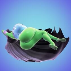 3d 3d_(artwork) alternate_body_type armwear barefoot big_ass big_breasts big_butt black_hair curvy curvy_figure danny_phantom desiree elevenendless endlessillusion feet ghost ghost_girl green_body green_skin headwear nickelodeon voluptuous