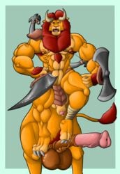 1boy animal_genitalia animal_penis armor bow breath_of_the_wild crossover disney equine equine_penis equine_taur feline foreskin furry fusion horn horsecock lion lynel male male_only mammal melee_weapon mufasa muscular nintendo nipples penis shield solo sword taur teeth testicles the_legend_of_zelda the_lion_king veins veiny_penis video_games weapon wolfgerlion64