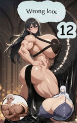 ai_generated artist_sirnrei balls_bigger_than_body balls_expansion bed body_growth_(enlargement) body_modification breast_expansion breast_growth_(enlargement) breasts_bigger_than_body breasts_bigger_than_head breasts_on_floor breasts_resting_on_ground comic futanari gigantic_balls gigantic_breasts gigantic_nipples gigantic_penis ground guild_master heavy_breasts hyper_balls hyper_breasts hyper_nipples hyper_penis immobile immobilization lactation long_nipples mega_lactation multiple_characters nipple_expansion nipple_play penis_bigger_than_body penis_bigger_than_head penis_expansion penis_growth_(enlargement) silvia_(character) stuck veiny_penis
