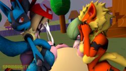 3d 4k anthro arcanine ass breasts buttjob canine fellatio gardevoir highres human lucario may_(pokemon) milk milking miltank nintendo nipples open_mouth paizuri pokemon pokemon_(species) pokephilia source_filmmaker spainaughty year_request