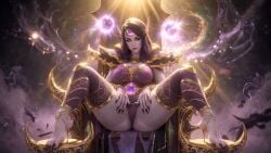 ai_generated ai_voice_acted animated arrogant arrogant_female dark-skinned_female dominant_female domination dominatrix elf elf_ears feet fetish foot_focus foot_jewelry foot_play foot_worship french_voice_acting gem_on_belly hands_on_thighs laughing_at_viewer light-skinned_female looking_down_at_viewer point_of_view pov pov_eye_contact pov_feet powerful_female purple_clothes purple_dress purple_eyes purple_skin seduction seductive seductive_look seductive_pose sensual sexy_female sexy_pose sharp_fingernails sharp_toenails sinastrel sitting_on_chair smirking smirking_at_viewer spread_legs staring_at_viewer tagme talking_to_viewer toenail_polish video void_elf world_of_warcraft worship xal'atath