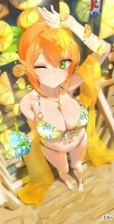 1girls 2d 2d_(artwork) 2d_artwork ;) almost_naked almost_nude arm_above_head arm_up armpits bare_armpits bare_arms bare_belly bare_calves bare_chest bare_hands bare_hips bare_knees bare_legs bare_midriff bare_navel bare_shoulders bare_skin bare_thighs bare_toes barefoot belly belly_button big_boobs big_breasts bikini bikini_bottom bikini_only bikini_top breasts busty busty_female busty_girl calves cleavage closed_mouth_smile collarbone curvaceous curvaceous_body curvaceous_female curvaceous_figure curvaceous_hips curvy curvy_body curvy_female curvy_figure curvy_hips day daylight daytime digital digital_art digital_drawing digital_drawing_(artwork) digital_media digital_media_(artwork) drawing elbows eltir exposed exposed_armpits exposed_arms exposed_belly exposed_chest exposed_hips exposed_legs exposed_midriff exposed_navel exposed_shoulders exposed_skin exposed_thighs exposed_toes eye_closed eyebrows_visible_through_hair feet female female_focus female_only fingers full_body ginger ginger_hair green-eyed_female green_eyes groin hair_between_eyes halterneck hand_above_head hand_up head_tilt high_resolution highres hinatsuki_mikan hourglass_figure inguinal_crease inguinal_ligament knees large_boobs large_breasts lean_figure legs lemon lime looking_at_viewer looking_up looking_up_at_viewer machikado_mazoku midriff mostly_nude naked naked_female naked_woman narrow_waist navel nearly_nude no_shoes nude nude_female nudity one_eye_closed one_eye_open orange-haired_female orange_hair orange_hair_female outdoor outdoor_nudity outdoors outside ponytail practically_nude shoulders sidelocks slender_body slender_waist slim_female slim_waist smile smiley_face smiling smiling_at_viewer solo standing string_bikini swimsuit swimwear thigh_gap thighs tied_hair tilted_head toes white_bikini white_bikini_top white_swimsuit white_swimwear wide_hips wink winking winking_at_viewer winking_eye