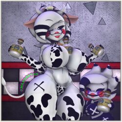 3d 3d_(artwork) big_boobs big_breasts boobs breasts cow_print_bikini fap_nights_at_frenni's fazclaire's fazclaire's_nightclub female female_only five_nights_at_freddy's_2 fnia glowing_eyes glowing_pupils hips hucow marie_(cally3d) marie_(cryptia) maxoneton mini_marie_(cryptia) robot_girl robot_humanoid sfm source_filmmaker thick_thighs thighs