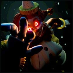 3d animatronic animatronic_female clown clown_girl five_nights_at_freddy's five_nights_at_freddy's:_secret_of_the_mimic jackie_(fnaf) jackie_(mishuuyu) solo