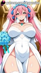 1girls 2025 ai_assisted ai_generated anime artist_name big_breasts big_breasts big_breasts big_chest blue_bow blue_bowtie blue_choker blue_flower blue_ribbon blue_rose blue_scrunchie blush bouquet breast breasts breasts breasts bridal_veil bride bust busty chest clothed_female dress earrings elbow_gloves eyebrows_visible_through_hair female_focus female_only flower flower_ornament from_below gloves green_flower hair_between_eyes hair_flower heart hi_res high_quality high_resolution highres holding_bouquet hydrangea jewelry large_breasts long_hair looking_at_viewer looking_down milim_nava patreon patreon_username pink_hair rose shiny shiny_skin skypassion smile solo stable_diffusion strapless_dress tensei_shitara_slime_datta_ken thick_thighs thighhighs twintails veil watermark wedding_dress wedding_veil white_dress white_gloves white_legwear wide_hips