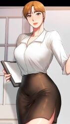 big_breasts blonde_hair fucked_from_behind office_lady tagme video