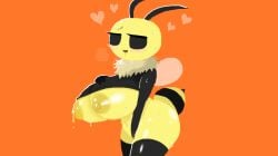 2024 2_antennae 4_fingers antennae_(anatomy) anthro areola aroused aroused_face aroused_female aroused_smile arthropod ass bedroom_eyes bee big_breasts black_antennae black_arms black_clothing black_legs black_topwear blush blush_lines bodily_fluids breasts bug_fables clothed clothing digital_drawing_(artwork) digital_media_(artwork) drooling eyelashes female female_anthro finger_fuck fingering fingering_self fingers flavored_pussy_juice food fur genital_fluids glistening glistening_breasts glistening_butt glistening_legs glistening_nipples glistening_thighs heart_symbol honey_(food) honey_bee honey_pussy_juice huge_breasts hymenopteran insect_wings insects lactating lactating_honey lineless looking_at_viewer masturbation moonsprout_games narrowed_eyes navel nipples non-mammal_breasts non-mammal_nipples orange_background pangotime pink_blush raised_clothing raised_topwear saliva seductive shaded simple_background small_wings solo standing standing_masturbation stinger sweat sweaty_arms sweaty_body sweaty_face tan_body tan_fur thick_thighs tongue topwear translucent translucent_wings unusual_bodily_fluids unusual_genital_fluids unusual_lactation unusual_vaginal_fluids vaginal_fluids vaginal_fluids_on_hand vaginal_penetration vi_(bug_fables) wide_hipped_anthro wide_hipped_female wide_hips wings yellow_areola yellow_body yellow_breasts yellow_butt yellow_nipples yellow_tongue