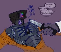 cameraman_(skibidi_toilet) disembodied_hand heart knife knife_play puppyratcat robot_gore skibidi_toilet wire wire_play