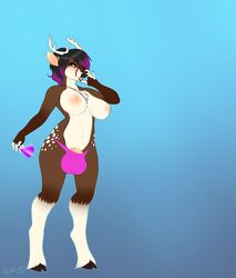 1futa 2015 5_fingers anthro antlers areola balls_expansion big_breasts black_hair blush breasts brown_fur bulge cervine clothed clothing deer deirdrefang dickgirl ear_piercing erlenmeyer_flask eyewear facial_piercing flaccid flask fur furry futa_only futanari glasses green_eyes growth hair hi_res hooves horn intersex jewelry lip_piercing mammal necklace nipples open_mouth penis penis_growth piercing purple_hair revadiehard solo solo_futa spots standing testicle_growth thick_bottom_lip thong tongue tongue_piercing topless