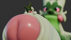 3d_(artwork) ambiguous_gender anthro big_penis digital_media_(artwork) dizzy_eyes duo erection extreme_size_difference felid feline floragato foreshortening foreskin fur generation_9_pokemon genital_focus genitals green_body green_fur huge_cock humanoid_genitalia humanoid_penis macro male mammal meowscarada micro nintendo on_penis open_mouth penis penis_focus pokemon pokemon_(species) simple_background size_difference tooeks