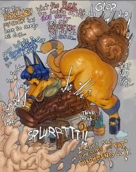 1futa balls_bigger_than_head huge_cock hyper hyper_balls hyper_penis penis_bigger_than_body penis_longer_than_knee solo_futa syuampuna tagme talking talking_to_viewer text