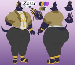 abs anthro anubis ass biceps big_ass bubble_butt canine jackal large_assmale muscles muscular muscular_arms muscular_legs muscular_male muscular_thighs pecs tail