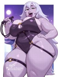 amethyst_(steven_universe) cartoon_network leotard purple_skin reactchips steven_universe tagme thick_thighs whip