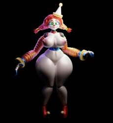 3d animatronic animatronic_female clown clown_girl five_nights_at_freddy's five_nights_at_freddy's:_secret_of_the_mimic jackie_(fnaf) jackie_(mishuuyu) solo