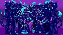 2025 alyina_(drakcara) anthro anthro_on_anthro ass bent_over big_breasts big_butt big_nipples blue_body blue_claws blue_glans blue_horn blue_nipples blue_penis bodily_fluids breasts claws collar cum cum_in_hair cum_on_arm cum_on_breasts cum_on_butt cum_on_ground cum_on_hand cum_on_penis cum_on_tongue cum_string cumshot ejaculation erection felino female finger_claws gangbang genital_fluids genitals glans group group_sex hair heart_eyes heart_symbol hi_res holding_penis horn humanoid_genitalia humanoid_penis intraspecies jmsdf looking_at_another looking_back male male/female markings masturbation nightmare_(sonic) nipples orgasm penile penile_masturbation penis pink_body pink_collar pink_spots purple_background sega sex sharp_teeth simple_background smile sonic_(series) sonic_the_hedgehog_(series) spiked_collar spikes spikes_(anatomy) spots spotted_body teeth thick_thighs toe_claws tongue tongue_out