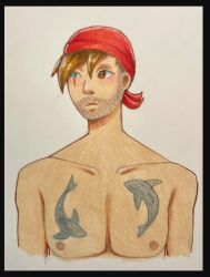 1boy breasts male nude tattoo