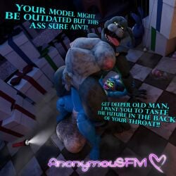 1:1 3d_(artwork) absurd_res anal anal_sex animal_genitalia animal_penis animatronic anonymousfm anthro balls belly big_balls big_belly big_penis bonnie_(fnaf) digital_media_(artwork) duo english_text equine_genitalia equine_penis erection femboy five_nights_at_freddy's five_nights_at_freddy's_2 genitals hi_res huge_balls huge_cock humanoid_genitalia humanoid_penis hyper hyper_balls hyper_genitalia hyper_penis lagomorph leporid machine male male/male male_penetrated male_penetrating male_penetrating_male mammal moobs nipples nude open_mouth overweight overweight_male penetration penile penis penis_size_difference pubes rabbit robot scott_cawthon scottgames sex size_difference smile stomach_bulge teeth text tongue toy_bonnie_(fnaf)