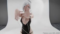 1girls animated blue_eyes mmd music_video rwby tagme video white_hair winter_schnee
