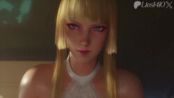 3d 3d_animation animated blonde_hair cowgirl_position emilie_de_rochefort tagme tekken tekken_8 video