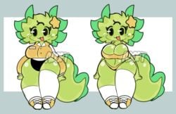 2d amphibian axolotl axolotl_girl cute female shortstack sleepysous tagme