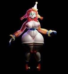 3d animatronic animatronic_female clown clown_girl five_nights_at_freddy's five_nights_at_freddy's:_secret_of_the_mimic jackie_(fnaf) jackie_(mishuuyu) solo