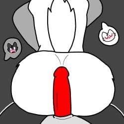 2boys astro57 feline furry gay geometry_dash hot_dogging leonardo2104 luxxdv male_only penis simple_background submissive tail