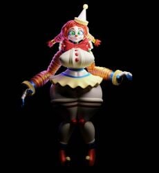 3d animatronic animatronic_female clown clown_girl five_nights_at_freddy's five_nights_at_freddy's:_secret_of_the_mimic jackie_(fnaf) jackie_(mishuuyu) solo