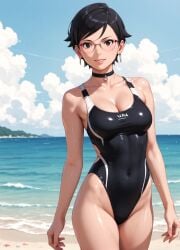 1girls 2d ai_generated areolae armpit bare_arms beach big_breasts black_eyes black_hair boruto:_naruto_next_generations breasts chest cleavage curvy curvy_figure cute cute_face detailed eyelashes eyeshadow female female_only fit fit_female focus hair high_quality large_breasts legs light-skinned_female light_skin lips lipstick looking_at_viewer makeup mascara medium_breasts naruto naruto_(series) nero100 outdoors outside pale-skinned_female pale_skin perky_breasts petite petite_body petite_female posing sarada_uchiha seductive seductive_look short_hair skinny skinny_girl stable_diffusion swimsuit swimwear tagme teenager thighs thin_waist twintails