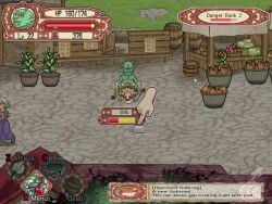 1boy animated barefoot blush bottomless breasts brown_hair cg colored_skin female gameplay_mechanics goblin goblin_male goblin_walker grabbing grabbing_another's_breast hat horns interspecies jewelry lying medium_breasts missionary monster monster_girl monster_rape multiple_boys nipples nude official_art on_back open_mouth outdoors penis pointy_ears rape sex sound straight tagme tears teeth tongue vaginal_penetration video