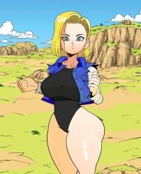 1girls ai_generated alternate_version_available android_18 blonde blonde_female blonde_hair blonde_hair_female blue_eyes blue_eyes_female cameltoe cleavage curvy dacro dragon_ball erect_nipples female huge_areolae huge_ass huge_breasts nai_diffusion puffy_nipples short_hair short_hair_female stable_diffusion thick_lips voluptuous wide_hips yellow_hair