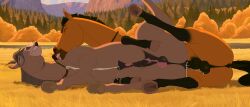 absurd_res anal anal_sex animal_genitalia animal_penis anus ass balls bite biting_lip biting_own_lip bodily_fluids cum cum_inside cum_while_penetrated digital_drawing_(artwork) digital_media_(artwork) dreamworks duo ejaculation equid equine equine_anus equine_genitalia equine_penis erection feral feral_on_feral feral_penetrated feral_penetrating fur genital_fluids genitals grabbing_from_behind grass grey_body hair hi_res horse leash looking_pleasured looking_up lying male male/male male_penetrated male_penetrating male_penetrating_male mammal mane multicolored_body multicolored_fur multicolored_penis nude on_side orgasm outside penetration penis plant puffy_anus rope rope_leash self_bite sex sheath simultaneous_orgasms smile spirit:_stallion_of_the_cimarron spirit_(cimarron) tail tree widescreen yellow_body zica