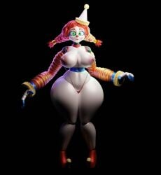 3d animatronic animatronic_female clown clown_girl five_nights_at_freddy's five_nights_at_freddy's:_secret_of_the_mimic jackie_(fnaf) jackie_(mishuuyu) solo
