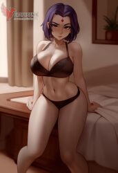 1girls 2d ai_generated ass back big_ass big_breasts dc dc_comics erophoenix female female_focus from_behind full_body jewelry long_hair looking_at_viewer nude pale_skin pale_skinned_female patreon_username pointy_ears purple_eyes purple_hair raven_(dc) short_hair sideboob solo teen_titans thick thick_thighs uncensored