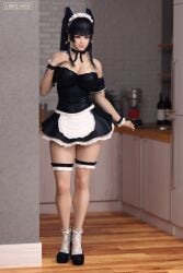3d blonde_hair busty dead_or_alive female female_focus female_only hourglass_figure loveluv69 nude nude_female nudity nyotengu pinup pinup_pose tagme tomboy wide_hips