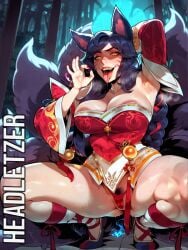ahri from league of legends by headletzer