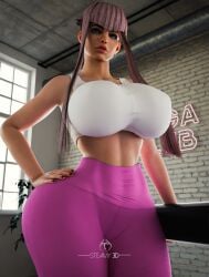 3d ass athletic athletic_female big_ass bubble_butt busty capcom female female_focus female_only french french_female hourglass_figure manon_legrand pink_hair steamy3d street_fighter tagme wide_hips