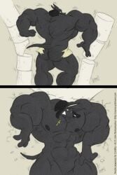 abs anthro anubis ass biceps big_muscles canine cooner huge_muscles jackal large_muscles male muscles muscular muscular_arms muscular_legs muscular_male muscular_thighs notveryathletic pecs tail
