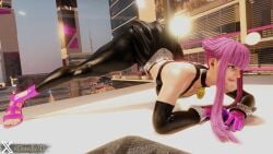 3d athletic athletic_female busty capcom dawdle3d female female_focus female_only french french_female hourglass_figure jack-o_pose manon_legrand pink_hair pose posing street_fighter street_fighter_6 tagme wide_hips