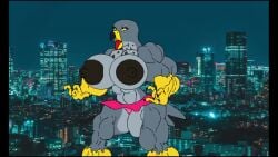 abs anthro areola areolae biceps big_breasts big_muscles bird breasts eagle female huge_breasts inflamusgrow large_breasts large_muscles muscles muscular muscular_arms muscular_female muscular_legs muscular_thighs nipples pecs tagme video
