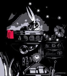 2girls arachnid_humanoid ass bathtub black_body black_skin breasts female female_only hand_on_back hand_on_cheek holding_partner hollow_knight hollow_knight:_silksong hornet_(hollow_knight) horns insect_girl lace_(hollow_knight) looking_at_another looking_at_partner red_cloak shantysixix team_cherry underboob video_game_character white_body white_eyes white_hair yuri