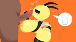 2024 2_antennae 4_fingers antennae_(anatomy) anthro anthro_focus anthro_penetrated areola arthropod ass balls bee big_breasts big_butt big_penis black_antennae black_arms black_legs blush blush_lines bodily_fluids breasts brown_balls brown_body brown_penis brown_skin bug_fables container digital_drawing_(artwork) digital_media_(artwork) duo erection eyelashes faceless_character faceless_human faceless_male fellatio female female_anthro female_focus female_on_human female_penetrated fingers food fur genitals glans glass glass_container glass_of_milk glistening glistening_areola glistening_breasts glistening_butt glistening_legs glistening_nipples hand_on_penis heart_symbol honey_(food) honey_bee huge_breasts human human_on_anthro human_penetrating human_penetrating_anthro human_penetrating_female humanoid_genitalia humanoid_penis hymenopteran insect_wings insects interspecies lactating lactating_honey larger_human larger_male licking_tip lineless male male/female male_on_anthro male_penetrating male_penetrating_anthro male_penetrating_female mammal milk milk_container moonsprout_games narrowed_eyes nipples non-mammal_breasts non-mammal_nipples nude_human nude_male oral oral_penetration orange_background pangotime penetration penile penis pink_blush red_glans saliva saliva_on_penis sex shaded shallow_penetration side_view simple_background size_difference small_wings smaller_anthro smaller_female smaller_penetrated solo_focus speech_bubble standing stinger tan_body tan_fur thick_thighs tongue tongue_out tongue_out_fellatio translucent translucent_wings unusual_bodily_fluids unusual_lactation vein veiny_penis vi_(bug_fables) white_speech_bubble wide_hipped_anthro wide_hipped_female wide_hips wings yellow_areola yellow_body yellow_breasts yellow_butt yellow_nipples yellow_tongue