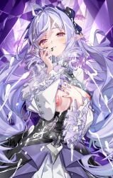 ear eyes female girl hair lips nose vivian_(zenless_zone_zero) zenless_zone_zero