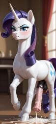 ai_generated futamane futanari rarity_(mlp) simple_background stable_diffusion tagme
