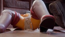 alternate_version_available bent_over blowjob cum daemonanimated excessive_cum rouge_the_bat sonic_(series) sonic_adventure_2 sound tagme video